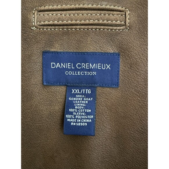 Daniel Cremieux Signature Collection Genuine Leather Jacket Size XXL -Worn Once! - Picture 3 of 7